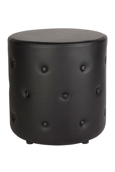 Round Buttoned Ottoman